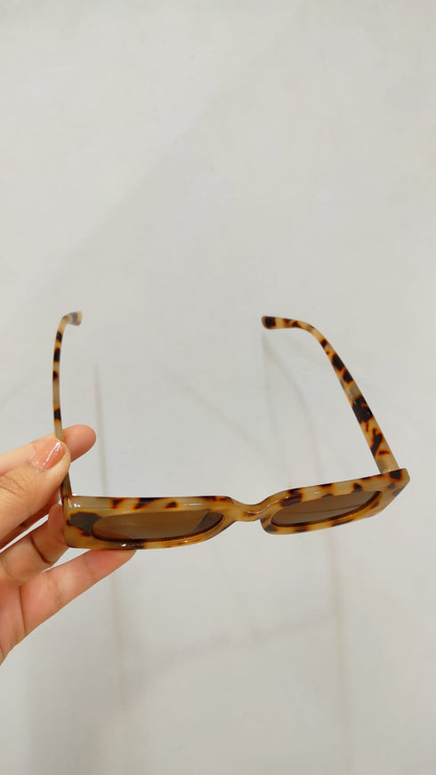 Rectangular Retro Narrow Sunglasses